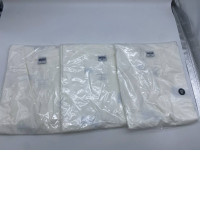 Set of 3 White short-sleeved round neck T-shirt 