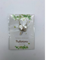 Silver beaded earrings 