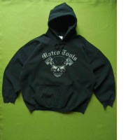 Blavk hoodie with skull print