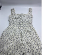 White dress with flower pattern White dress with flower pattern