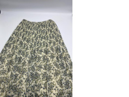 Long white green skirt