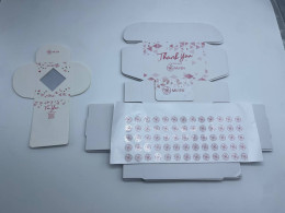 Set of boxes and stickers Set of boxes and stickers