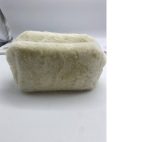 White soft cosmetic bag