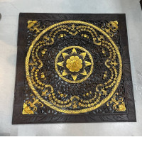 Set of 2 Wooden Patterned Pictures