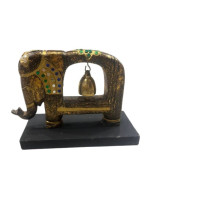 Souvenir decorative stand in the form of an elephant with a bell