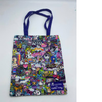 Blue patterned handbag 