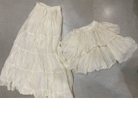 Set of 2 linen dance skirts: short and long Set of 2 linen dance skirts: short and long