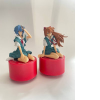 Neon Genesis Evangelion Ayanami & Asuka Music Box Figure Set of 2