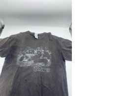 Round neck short sleeve T-shirt with band pattern, DoorS