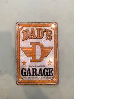 Souvenir DAD'S GARAGE iron plate Souvenir DAD'S GARAGE iron plate