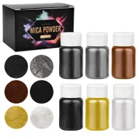 Resin Craft Pearlescent Mica Powder Pigment 6pc Set