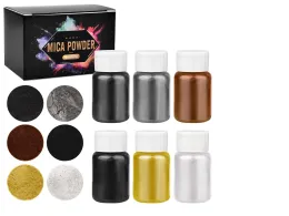 Resin Craft Pearlescent Mica Powder Pigment 6pc Set Resin Craft Pearlescent Mica Powder Pigment 6pc Set