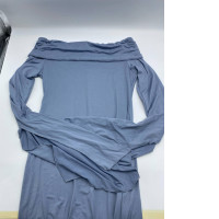 Women's purple long dress with wide neckline Women's purple long dress with wide neckline