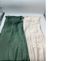 Set of 2 Women's Green and Cream Strapless Long Dress Set of 2 Women's Green and Cream Strapless Long Dress