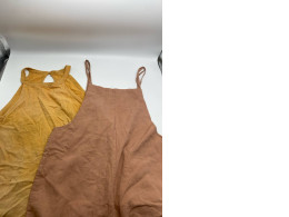 Set of 2 Women's Orange and Green One-shoulder Short Dress Set of 2 Women's Orange and Green One-shoulder Short Dress