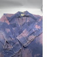 Dark purple denim men's shirt