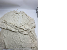 Women's deep V-neck long-sleeved cream shirt 