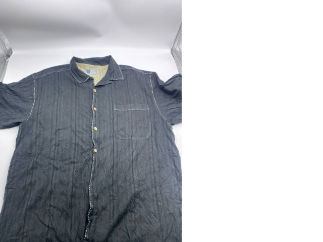 Black short sleeve collar shirt Black short sleeve collar shirt