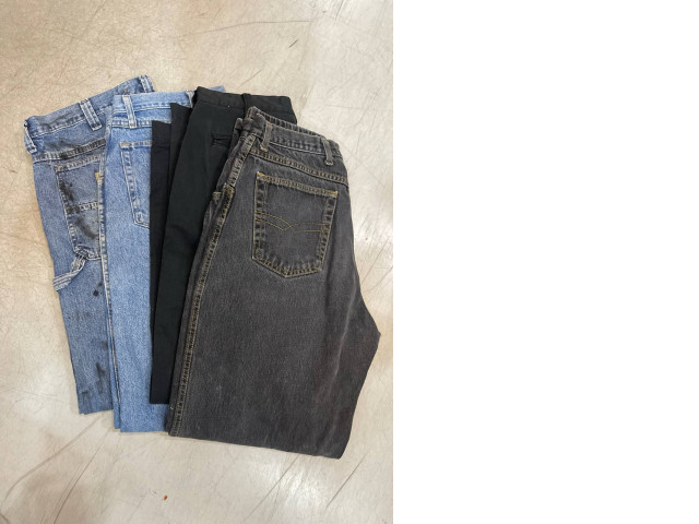 Set of secondhand denim pants Set of secondhand denim pants