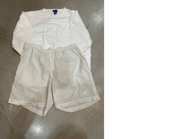 White men's suit: longsleeve sweatshirt+ shorts White men's suit: longsleeve sweatshirt+ shorts