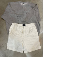 Automn suit:  grey sweatshirt + shorts