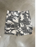 Grey and white shorts