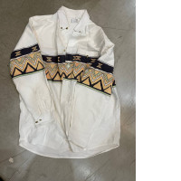 White shirt with pattern