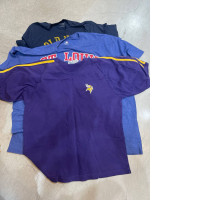 Set of sport blue t-shirt