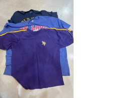 Set of sport blue t-shirt