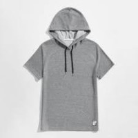 Gray T-shirt with hood Gray T-shirt with hood