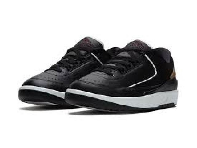 Nike DX4401-001 Air Jordan 2 Retro Low W Air Jordan 2 RETRO Low Black/Metallic Gold/Off White/Red Nike DX4401-001 Air Jordan 2 Retro Low W Air Jordan 2 RETRO Low Black/Metallic Gold/Off White/Red