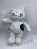 Big white soft cat toy