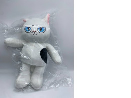 Big white soft cat toy