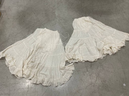 Set of beige dancing long skirt, size L/XL