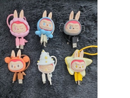 Set o 6 POPMART LABUBU Drunk in sea - cable