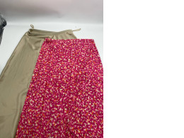 Set of 2 Green, gold and red floral long skirt Set of 2 Green, gold and red floral long skirt