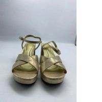 Women's gold high heels