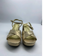 Women's gold high heels