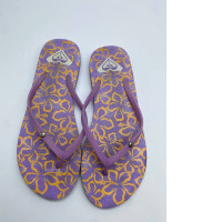 Women's blue sandals with yellow stripes Women's blue sandals with yellow stripes