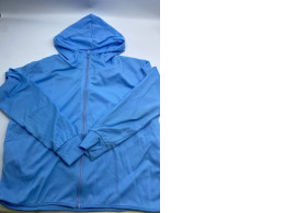 Light blue hooded jacket