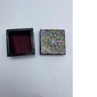 Black empty box with rainbow pattern 