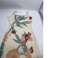 Women's cream colored one-shoulder floral maxi dress 