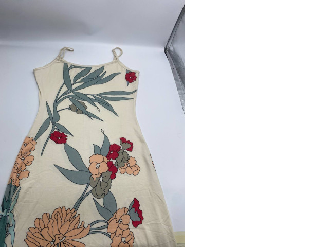 Women's cream colored one-shoulder floral maxi dress Women's cream colored one-shoulder floral maxi dress