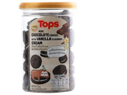 Mini Chocolate Cookies with Vanilla Flavored Cream 170g.