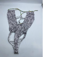 Women's black and white swimsuit