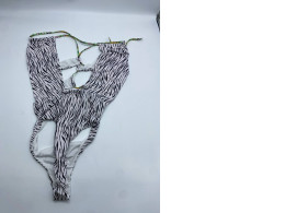 Women's black and white swimsuit