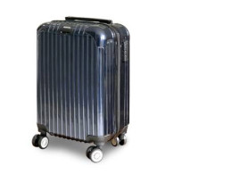 Blue suitcase with wheels Blue suitcase with wheels