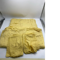 Set of 4 Yellow bed sheet and pillowcases 