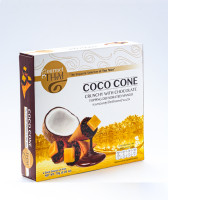 Sriwanna Original Golden Rolls mixed with tea seed oil, covered in chocolate, 60 grams