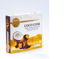 Sriwanna Original Golden Rolls mixed with tea seed oil, covered in chocolate, 60 grams